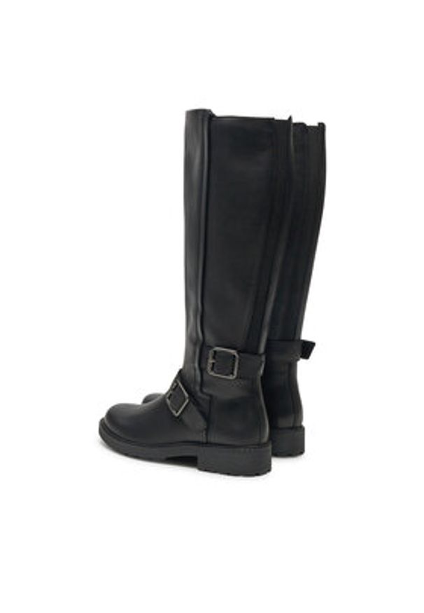 Clarks Kozaki Orinoco 2 Tall 26179096 Czarny. Kolor: czarny. Materiał: skóra
