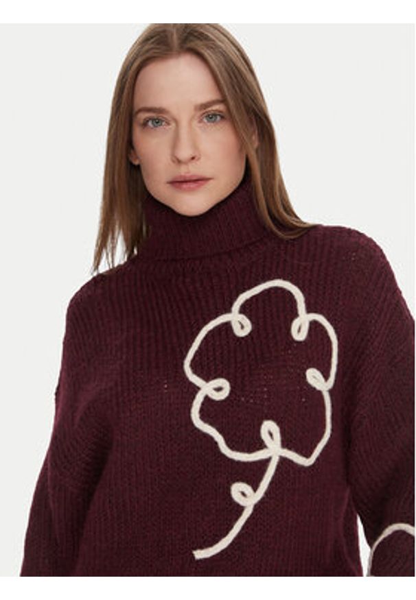 Vero Moda Golf Fatima 10335036 Fioletowy Regular Fit. Typ kołnierza: golf. Kolor: fioletowy. Materiał: syntetyk