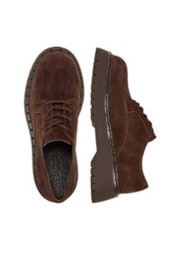 Badura Półbuty EO-ARLETH-25FW12 Brązowy. Kolor: brązowy. Materiał: zamsz, skóra #5