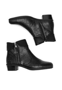 Rieker Trzewiki Y07A8-01 Czarny. Kolor: czarny. Materiał: skóra #2