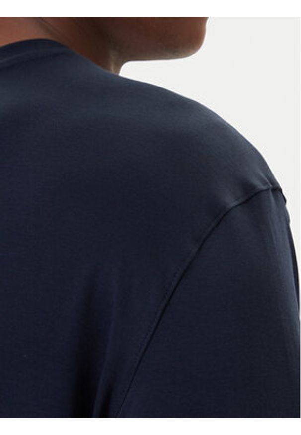 Calvin Klein Longsleeve LV04LD227G Granatowy Regular Fit. Kolor: niebieski. Materiał: bawełna. Długość rękawa: długi rękaw