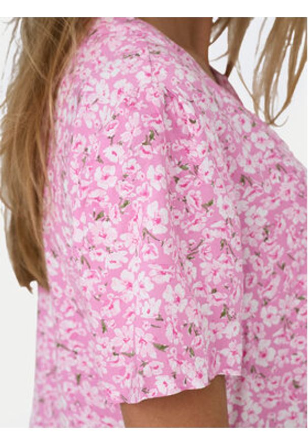 only - ONLY Sukienka letnia Zally 15262674 Różowy Regular Fit. Kolor: różowy. Materiał: wiskoza. Sezon: lato