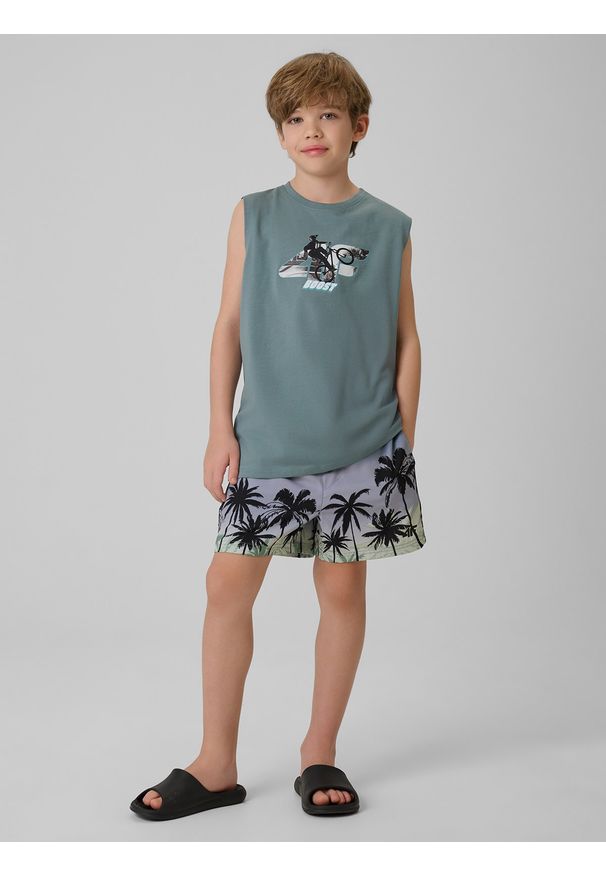 4f - 4F Spodenki plażowe boardshorty chłopięce - multikolor 146/152 (10-12 lat). Kolor: wielokolorowy