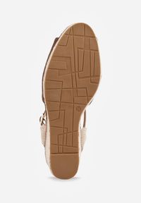 Renee - Brązowe Boho Sandały VICES na Koturnie Zdobionym Plecionką Hiseise. Okazja: na spacer. Kolor: brązowy. Wzór: aplikacja. Sezon: lato. Obcas: na koturnie. Styl: boho #5