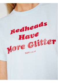 PLNY LALA T-Shirt Redheads PL-KO-CL-00202 Błękitny Classic Fit. Kolor: niebieski. Materiał: bawełna #3