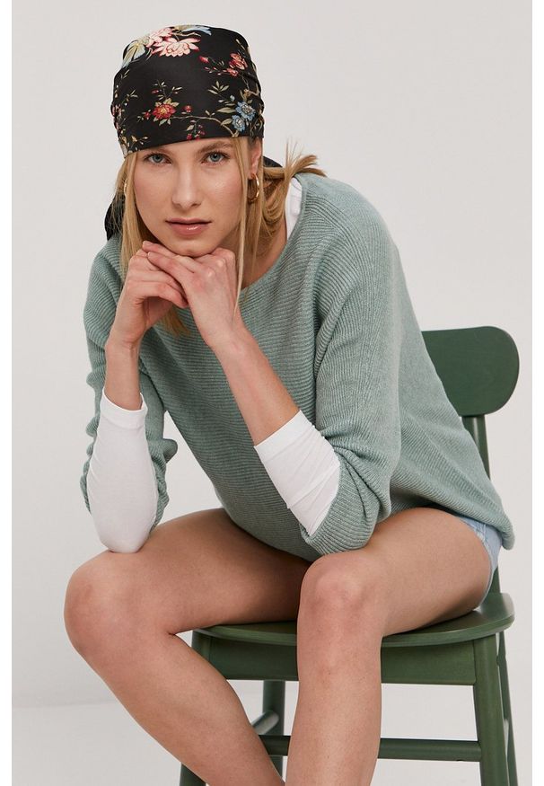 Vero Moda Bluzka kolor biały. Kolor: biały. Materiał: dzianina