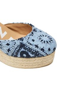 Manebi Espadryle Yucatan Wedge Espadrilles G 0.4 WV Niebieski. Kolor: niebieski. Materiał: materiał #3