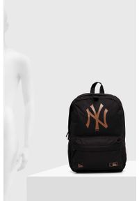 New Era plecak kolor czarny duży z nadrukiem NEW YORK YANKEES. Kolor: czarny. Wzór: nadruk #6