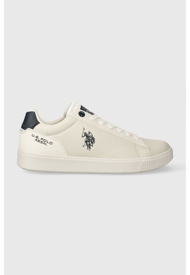 U.S. Polo Assn. sneakersy TYMES kolor beżowy TYMES006M/CYN1. Nosek buta: okrągły. Kolor: beżowy. Materiał: guma