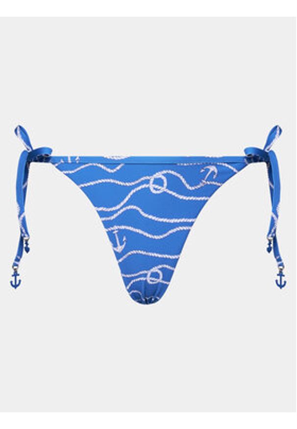 Seafolly Dół od bikini Ahoy 40706 Niebieski. Kolor: niebieski. Materiał: syntetyk
