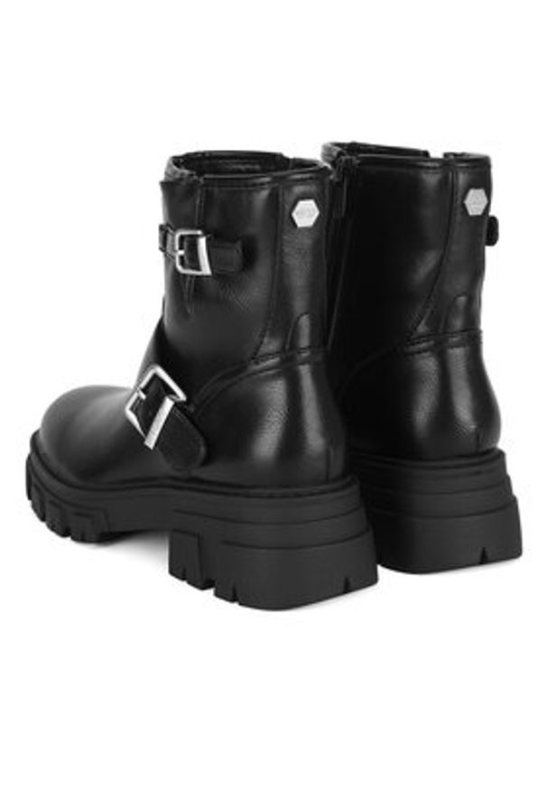 MEXX Botki MI001712843W Czarny. Kolor: czarny. Materiał: skóra
