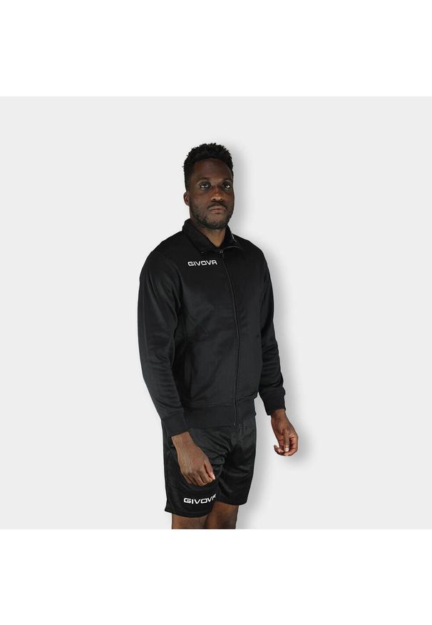 Bluza Sportowa Givova Polarfleece Mono 500 - Rozmiar M. Kolor: czarny. Materiał: poliester. Sport: piłka nożna