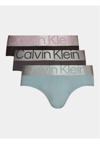 Calvin Klein Underwear Komplet 3 par slipów 000NB3073A Kolorowy. Materiał: syntetyk. Wzór: kolorowy #1