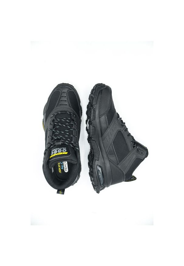 skechers - Buty trekkingowe męskie, Skechers Skech-Air Envoy - Bulldozer. Zapięcie: sznurówki. Kolor: czarny. Materiał: guma, materiał, syntetyk. Szerokość cholewki: normalna