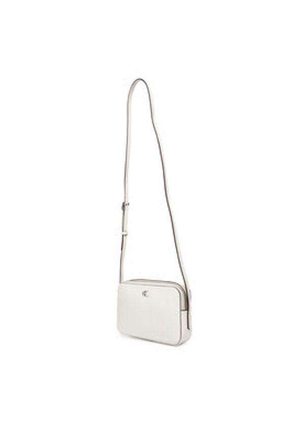 Calvin Klein Torebka Ck Camera Bag LV04F3173G Biały. Kolor: biały. Materiał: skórzane