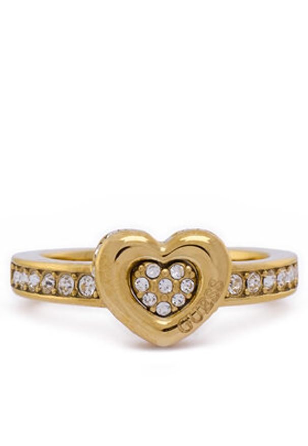 Guess Pierścionek JUBR05 464JW Złoty. Materiał: metalowe. Kolor: złoty