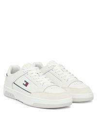 Tommy Jeans Sneakersy Basket EM0EM01792 Biały. Kolor: biały. Materiał: skóra #5