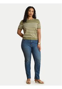 Lauren Ralph Lauren - LAUREN RALPH LAUREN T-Shirt Eyelah 200P13973001 Zielony Regular Fit. Kolor: zielony. Materiał: bawełna #8