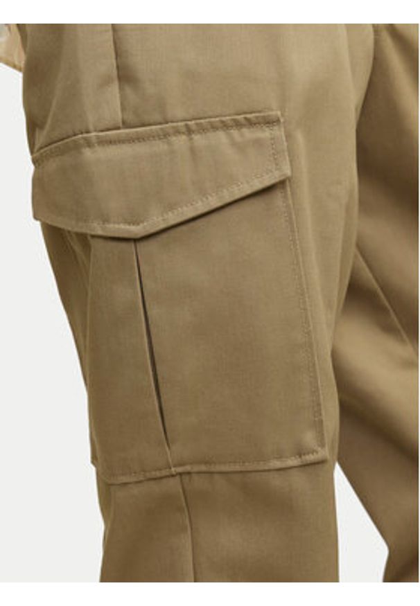 Jack & Jones Spodnie materiałowe Bill 12247358 Brązowy Tapered Fit. Kolor: brązowy. Materiał: syntetyk