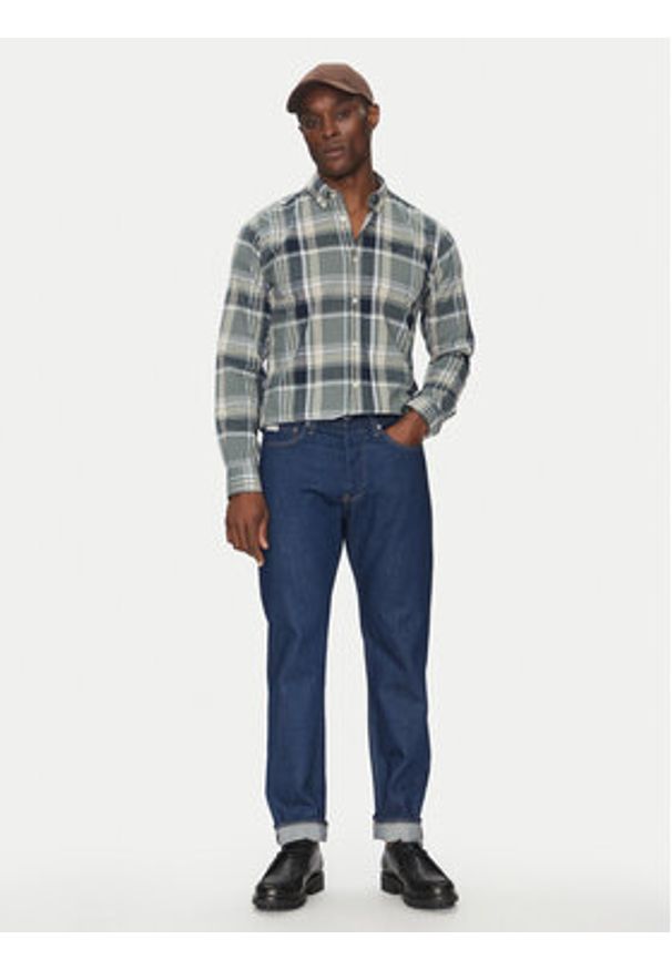 Barbour Koszula Kidd MSH5295TE31 Zielony Tailored Fit. Kolor: zielony. Materiał: bawełna
