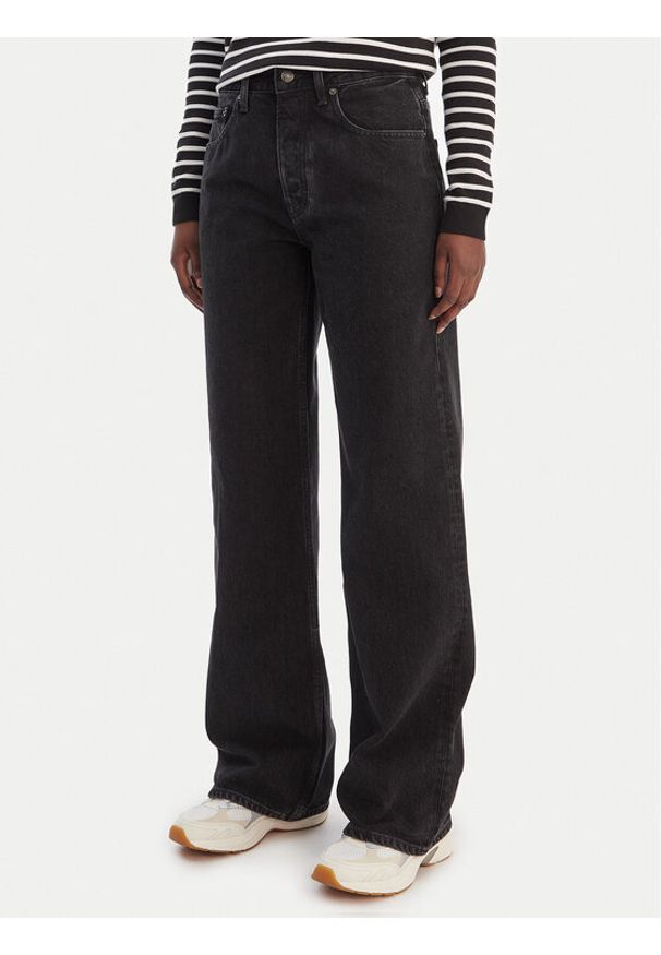 Tommy Jeans Jeansy DW0DW22525 Czarny Regular Fit. Kolor: czarny