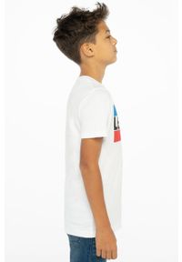 Levi's® - Levi's T-shirt dziecięcy kolor biały z nadrukiem. Okazja: na spotkanie biznesowe, na co dzień. Kolor: biały. Materiał: dzianina. Wzór: nadruk. Styl: biznesowy, casual #5