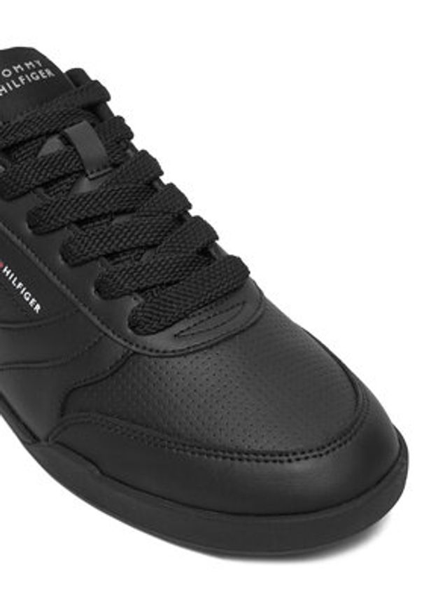 TOMMY HILFIGER - Tommy Hilfiger Sneakersy Lopro Cup Leather FM0FM05677 Czarny. Kolor: czarny. Materiał: skóra