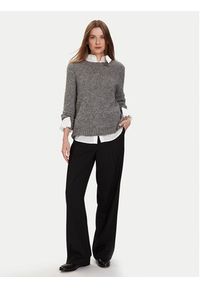 TOMMY HILFIGER - Tommy Hilfiger Spodnie materiałowe Timeless WW0WW48362 Czarny Straight Fit. Kolor: czarny. Materiał: wełna #3