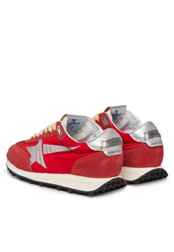GOLDEN GOOSE Sneakersy Running Marathon M77 GWF00683.F005492.40399 Czerwony. Kolor: czerwony. Materiał: zamsz, skóra. Sport: bieganie