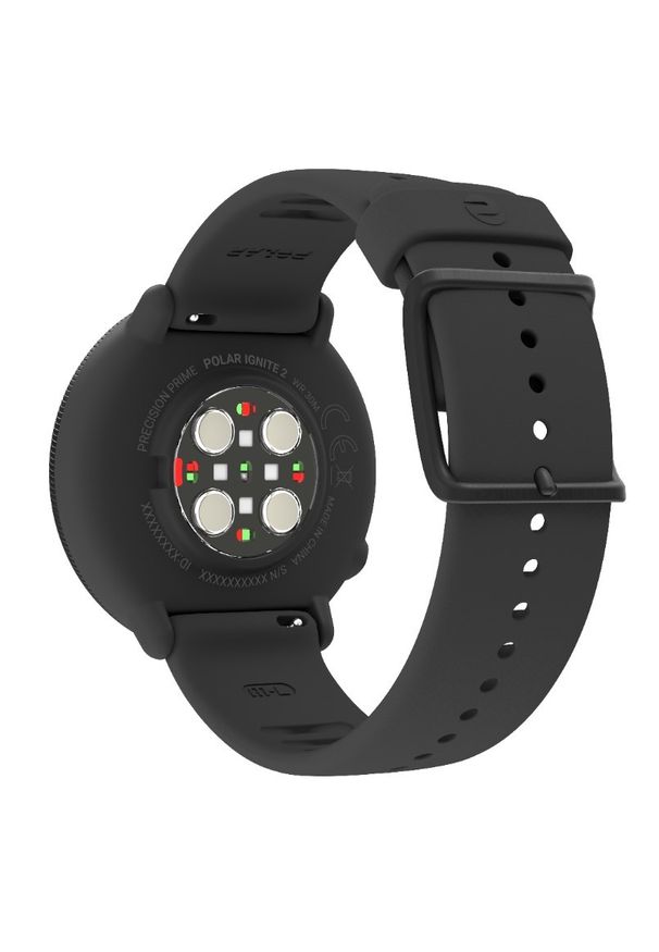 POLAR - Polar Ignite 2 czarny. Rodzaj zegarka: smartwatch. Kolor: czarny. Materiał: polar. Styl: sportowy, casual, elegancki
