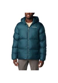 columbia - Kurtka uniwersalna męska Columbia Puffect Hooded Jacket. Typ kołnierza: kaptur. Kolor: niebieski. Materiał: syntetyk, puch. Sezon: zima #1