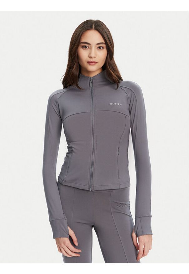 Guess Bluza V5RP17 KCD02 Szary Regular Fit. Kolor: szary. Materiał: syntetyk