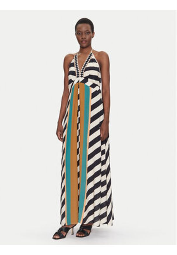 Dixie Sukienka letnia ALIGWDTA Kolorowy Regular Fit. Materiał: wiskoza. Wzór: kolorowy. Sezon: lato