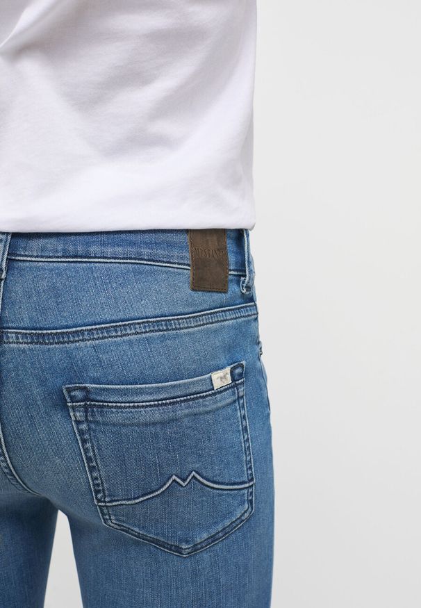 Mustang - MUSTANG SHELBY SKINNY DAMSKIE SPODNIE JEANSOWE JEANSY DŻINSY DENIM BLUE 1013581 5000 502