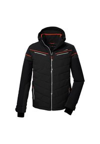 Killtec - Kurtka narciarska pikowana z odpinanym kapturem rozpinana na zamek męska. Kolor: szary. Sezon: zima. Sport: narciarstwo #1