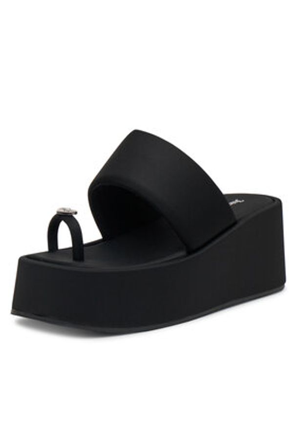 Juicy Couture Japonki WSS21512-02 Czarny. Kolor: czarny. Materiał: materiał