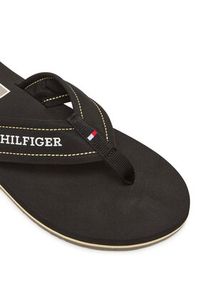TOMMY HILFIGER - Tommy Hilfiger Japonki Hilfiger H Padded Beach Sandal FM0FM05536 Czarny. Kolor: czarny. Materiał: materiał #4