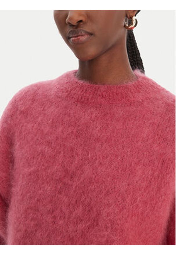 Dixie Sweter M277Y101A Różowy Relaxed Fit. Kolor: różowy. Materiał: syntetyk