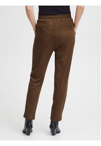 Fransa Spodnie materiałowe 20610972 Brązowy Regular Fit. Kolor: brązowy. Materiał: wiskoza #5