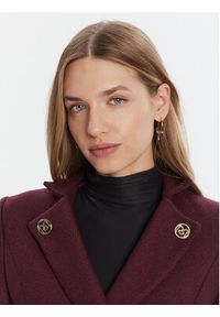 Rinascimento Płaszcz wełniany CFC0126218003 Bordowy Regular Fit. Kolor: czerwony. Materiał: syntetyk #5