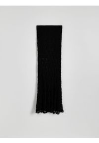 Reserved - Koronkowa spódnica maxi - czarny. Kolor: czarny. Materiał: koronka