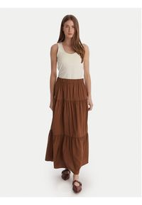 Marella Spódnica maxi Ciocca 2613101084 Brązowy Regular Fit. Kolor: brązowy. Materiał: wiskoza #3