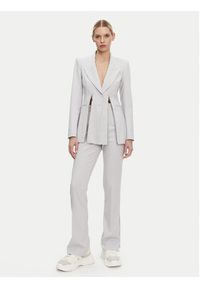 Patrizia Pepe Marynarka 8S0522/A6F5-S702 Szary Regular Fit. Kolor: szary. Materiał: syntetyk #4