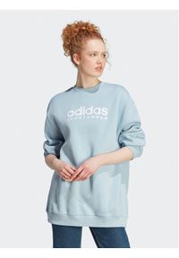 Adidas - adidas Bluza ALL SZN Fleece Graphic IL3248 Niebieski Loose Fit. Kolor: niebieski. Materiał: bawełna