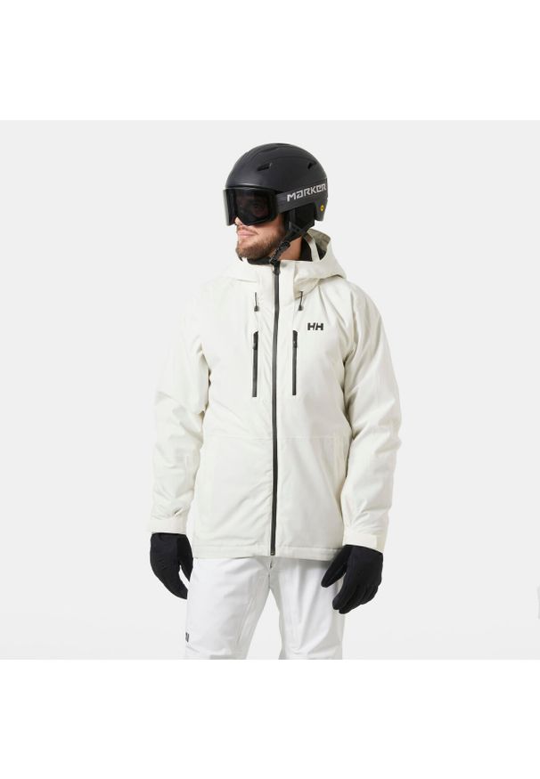 Kurtka narciarska Helly Hansen Juniper 3.0. Kolor: biały, beżowy, wielokolorowy. Sezon: zima. Sport: narciarstwo