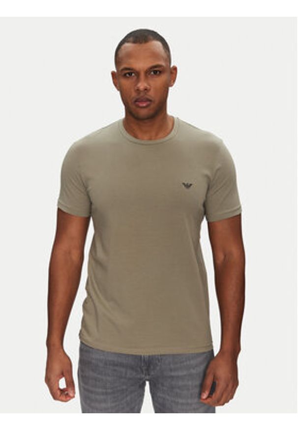 Emporio Armani Underwear Komplet 2 t-shirtów EM000391 AF10776 M8072 Kolorowy Regular Fit. Materiał: bawełna. Wzór: kolorowy