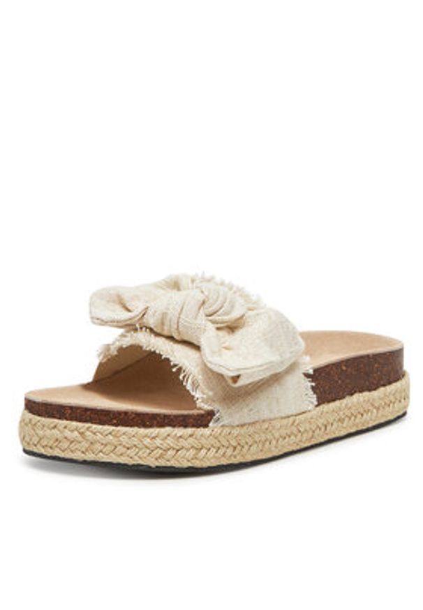 DeeZee Espadryle 92529 Beżowy. Kolor: beżowy. Materiał: materiał
