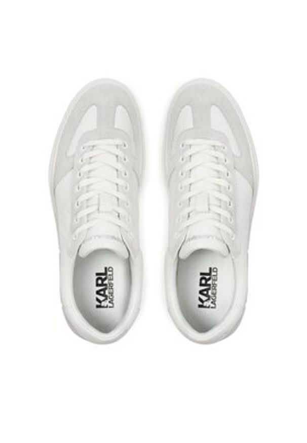 Karl Lagerfeld - KARL LAGERFELD Sneakersy KL51424 Biały. Kolor: biały. Materiał: skóra