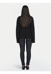 only - ONLY Golf Queenie 15330680 Czarny Loose Fit. Typ kołnierza: golf. Kolor: czarny. Materiał: bawełna #7