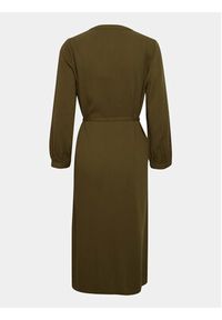 Fransa Sukienka koszulowa 20613327 Zielony Regular Fit. Kolor: zielony. Materiał: wiskoza. Typ sukienki: koszulowe #4